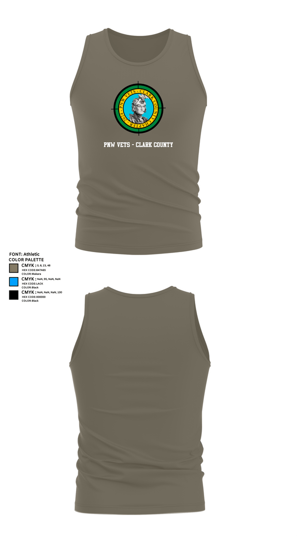 Tank Top, PNW Vets - Clark County, , Teamtime, Team time, sublimation, custom sports apparel, team uniforms, spirit wear, spiritwear, sports uniforms, custom shirts, team store, custom team store, fundraiser sports, apparel fundraiser