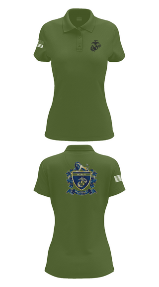 Womens Short Sleeve Performance Polo, MHS MCJROTC, Marines, Teamtime, Team time, sublimation, custom sports apparel, team uniforms, spirit wear, spiritwear, sports uniforms, custom shirts, team store, custom team store, fundraiser sports, apparel fundraiser