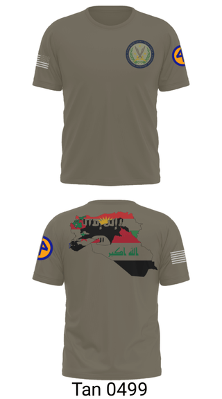 Old School Cotton Feel Shirt, 44th ICBT, National Guard, Teamtime, Team time, sublimation, custom sports apparel, team uniforms, spirit wear, spiritwear, sports uniforms, custom shirts, team store, custom team store, fundraiser sports, apparel fundraiser
