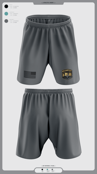 Athletic Shorts With Pockets, 198NH POLICE, Police, Teamtime, Team time, sublimation, custom sports apparel, team uniforms, spirit wear, spiritwear, sports uniforms, custom shirts, team store, custom team store, fundraiser sports, apparel fundraiser