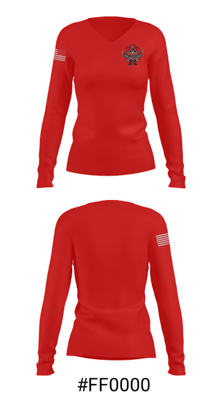 Women's Long Sleeve Vneck Shirt, North Garland High School Softball, Softball, Teamtime, Team time, sublimation, custom sports apparel, team uniforms, spirit wear, spiritwear, sports uniforms, custom shirts, team store, custom team store, fundraiser sports, apparel fundraiser