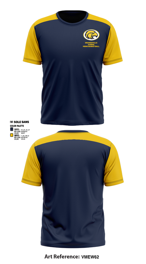 Short Sleeve Performance Shirt, Orangeville Hawks Basketball, Men's Basketball, Teamtime, Team time, sublimation, custom sports apparel, team uniforms, spirit wear, spiritwear, sports uniforms, custom shirts, team store, custom team store, fundraiser sports, apparel fundraiser
