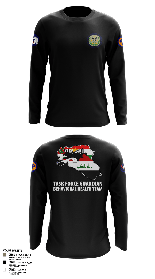 Long Sleeve Performance Polo, 44th ICBT, National Guard, Teamtime, Team time, sublimation, custom sports apparel, team uniforms, spirit wear, spiritwear, sports uniforms, custom shirts, team store, custom team store, fundraiser sports, apparel fundraiser