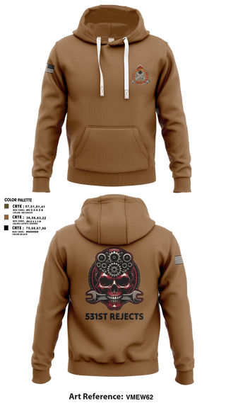 Hoodie, 531st Hospital Center, Army, Teamtime, Team time, sublimation, custom sports apparel, team uniforms, spirit wear, spiritwear, sports uniforms, custom shirts, team store, custom team store, fundraiser sports, apparel fundraiser