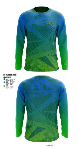 Long Sleeve Performance Shirt, Sunrise Outlaws, Softball, Teamtime, Team time, sublimation, custom sports apparel, team uniforms, spirit wear, spiritwear, sports uniforms, custom shirts, team store, custom team store, fundraiser sports, apparel fundraiser
