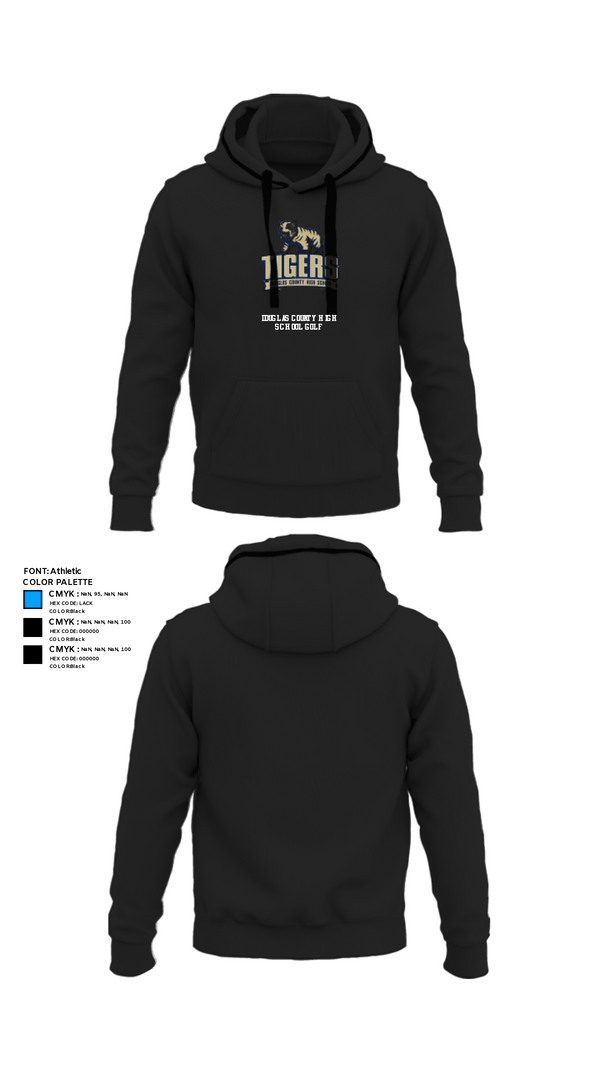 Hoodie, Douglas County High School Golf, Golf, Teamtime, Team time, sublimation, custom sports apparel, team uniforms, spirit wear, spiritwear, sports uniforms, custom shirts, team store, custom team store, fundraiser sports, apparel fundraiser