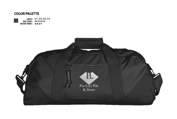 Duffle Bag, Pro-Lux Tile & Stone, , Teamtime, Team time, sublimation, custom sports apparel, team uniforms, spirit wear, spiritwear, sports uniforms, custom shirts, team store, custom team store, fundraiser sports, apparel fundraiser