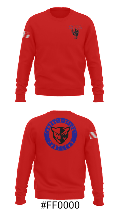 Campbell-Savona Senior High School Track 38592234 Crew Neck Sweatshirt - 16