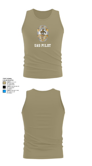 Tank Top, UAS Pilot, Police, Teamtime, Team time, sublimation, custom sports apparel, team uniforms, spirit wear, spiritwear, sports uniforms, custom shirts, team store, custom team store, fundraiser sports, apparel fundraiser