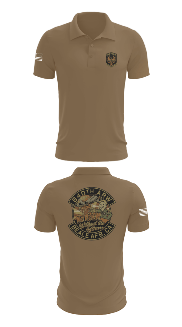 Short Sleeve Performance Polo, 940 Air Refueling Wing, , Teamtime, Team time, sublimation, custom sports apparel, team uniforms, spirit wear, spiritwear, sports uniforms, custom shirts, team store, custom team store, fundraiser sports, apparel fundraiser