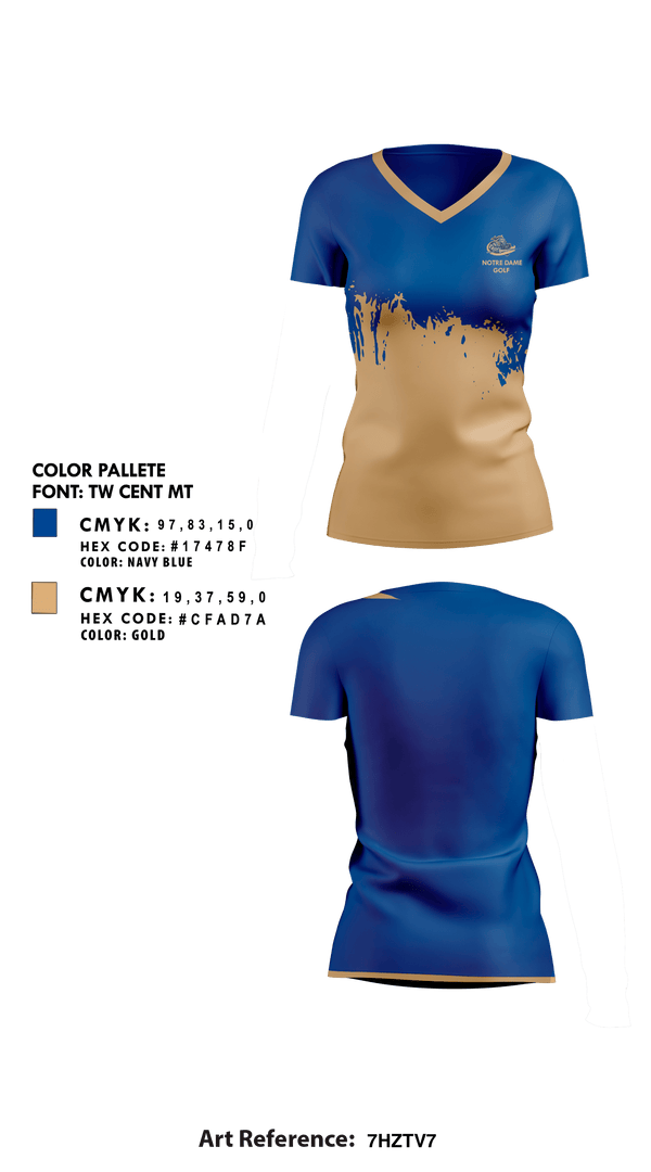 Womens Short Sleeve Vneck Shirt, Notre Dame Catholic High School Golf, Golf, Teamtime, Team time, sublimation, custom sports apparel, team uniforms, spirit wear, spiritwear, sports uniforms, custom shirts, team store, custom team store, fundraiser sports, apparel fundraiser