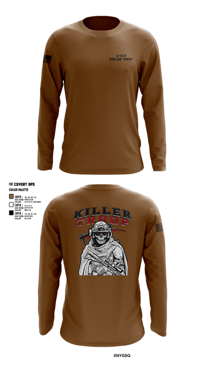 3/2CR Killer Troop 6220684 Long Sleeve Performance Shirt 6