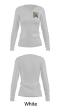 Stafford High School Basketball 81575563 Women's Long Sleeve V-neck Shirt -1 16