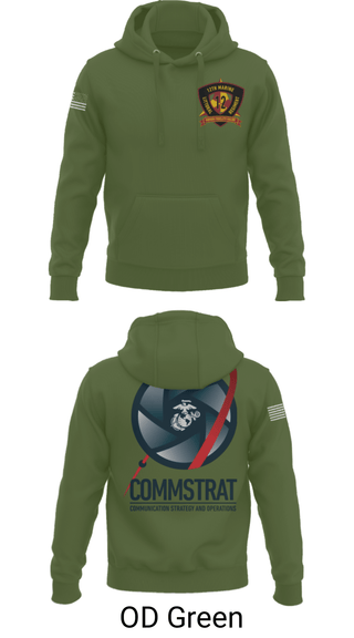 Hoodie, 12th MLR COMMSTRAT, Marines, Teamtime, Team time, sublimation, custom sports apparel, team uniforms, spirit wear, spiritwear, sports uniforms, custom shirts, team store, custom team store, fundraiser sports, apparel fundraiser