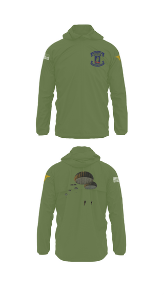 Windbreaker, 173rd Airborne Division, Army, Teamtime, Team time, sublimation, custom sports apparel, team uniforms, spirit wear, spiritwear, sports uniforms, custom shirts, team store, custom team store, fundraiser sports, apparel fundraiser