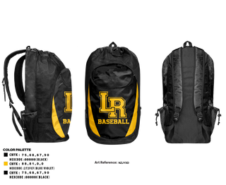 Gear Bag, Lost River Raiders, Baseball, Teamtime, Team time, sublimation, custom sports apparel, team uniforms, spirit wear, spiritwear, sports uniforms, custom shirts, team store, custom team store, fundraiser sports, apparel fundraiser