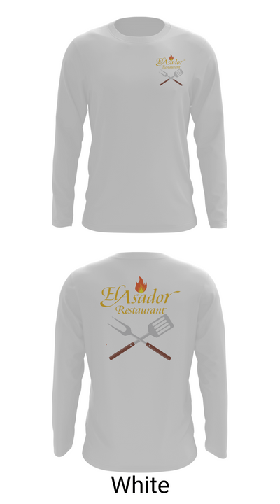 El Asador Restaurant 13570745 Long Sleeve Performance Shirt - 7