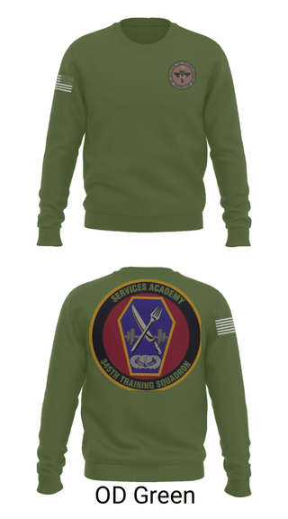 Crew Neck Sweatshirt, 345 TRS, Air Force, Teamtime, Team time, sublimation, custom sports apparel, team uniforms, spirit wear, spiritwear, sports uniforms, custom shirts, team store, custom team store, fundraiser sports, apparel fundraiser