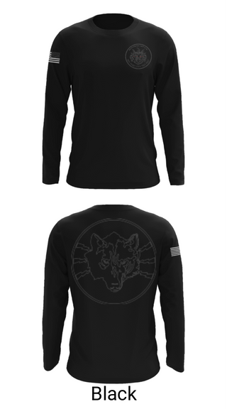 Long Sleeve Performance Shirt, Wolves, Bravo, 305th MI, Army, Teamtime, Team time, sublimation, custom sports apparel, team uniforms, spirit wear, spiritwear, sports uniforms, custom shirts, team store, custom team store, fundraiser sports, apparel fundraiser