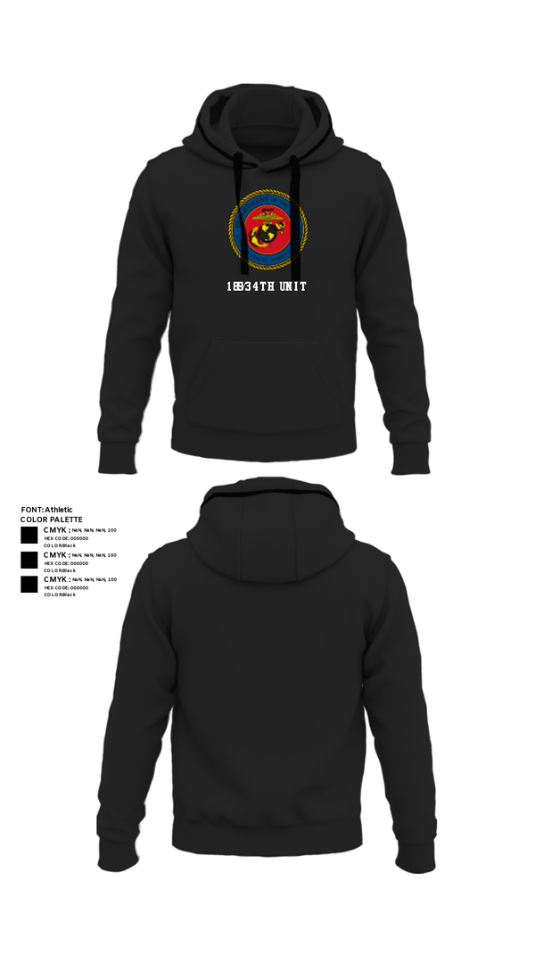 Hoodie, 189/34th unit, Marines, Teamtime, Team time, sublimation, custom sports apparel, team uniforms, spirit wear, spiritwear, sports uniforms, custom shirts, team store, custom team store, fundraiser sports, apparel fundraiser