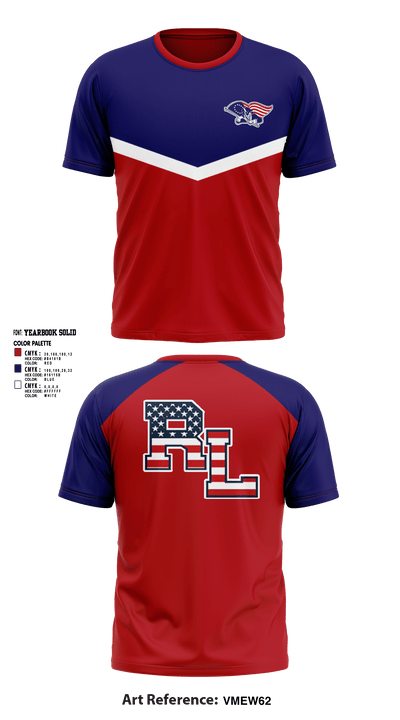 Red Land High School Cheer 22621140 Short Sleeve Performance Shirt - 2