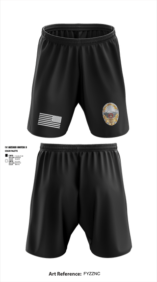 Athletic Shorts With Pockets, Monument Police Department, Police, Teamtime, Team time, sublimation, custom sports apparel, team uniforms, spirit wear, spiritwear, sports uniforms, custom shirts, team store, custom team store, fundraiser sports, apparel fundraiser
