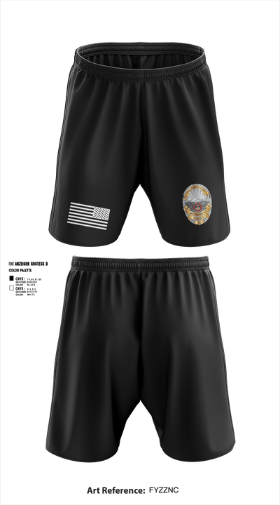 Monument Police Department 10917118 Athletic Shorts With Pockets - 6