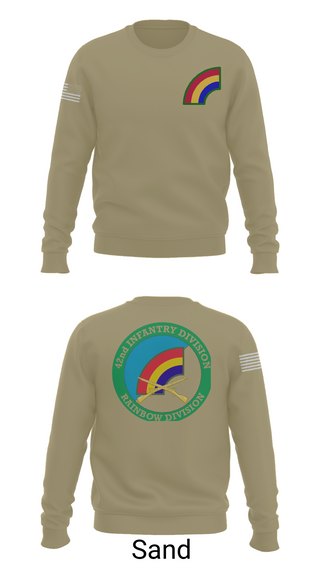 Crew Neck Sweatshirt, 42nd ID, Army, Teamtime, Team time, sublimation, custom sports apparel, team uniforms, spirit wear, spiritwear, sports uniforms, custom shirts, team store, custom team store, fundraiser sports, apparel fundraiser