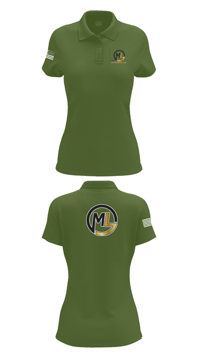 ML concrete Llc 36840033 Women's Short Sleeve Performance Polo  - 25