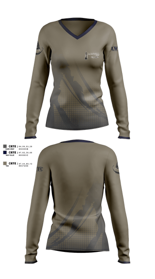 Womens Long Sleeve Vneck Shirt, Logan Williams Football Camps, , Teamtime, Team time, sublimation, custom sports apparel, team uniforms, spirit wear, spiritwear, sports uniforms, custom shirts, team store, custom team store, fundraiser sports, apparel fundraiser