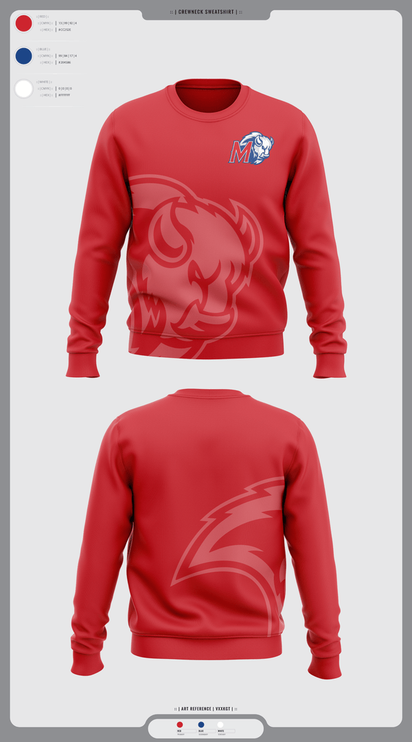 Crew Neck Sweatshirt, Madras High School Cross Country, Cross Country, Teamtime, Team time, sublimation, custom sports apparel, team uniforms, spirit wear, spiritwear, sports uniforms, custom shirts, team store, custom team store, fundraiser sports, apparel fundraiser