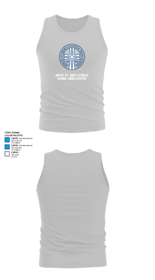 Tank Top, Mount St. Mary Catholic School Cross Country, Cross Country, Teamtime, Team time, sublimation, custom sports apparel, team uniforms, spirit wear, spiritwear, sports uniforms, custom shirts, team store, custom team store, fundraiser sports, apparel fundraiser