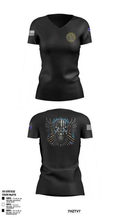 undefined Women's Short Sleeve V-neck Shirt - 1