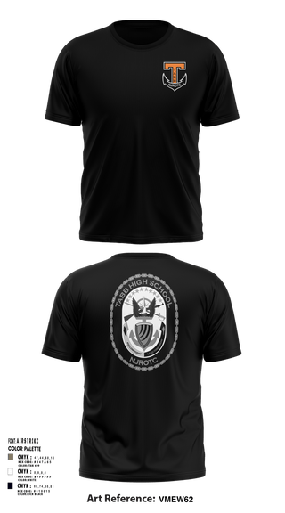 Short Sleeve Performance Shirt, Tabb NJROTC, Navy, Teamtime, Team time, sublimation, custom sports apparel, team uniforms, spirit wear, spiritwear, sports uniforms, custom shirts, team store, custom team store, fundraiser sports, apparel fundraiser