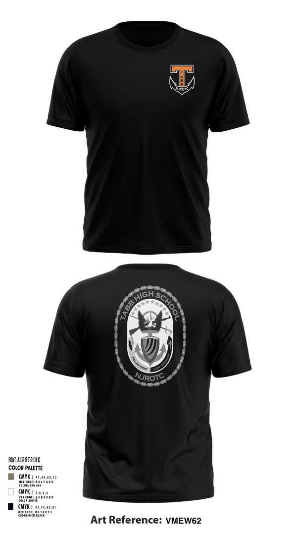 Short Sleeve Performance Shirt, Tabb NJROTC, Navy, Teamtime, Team time, sublimation, custom sports apparel, team uniforms, spirit wear, spiritwear, sports uniforms, custom shirts, team store, custom team store, fundraiser sports, apparel fundraiser