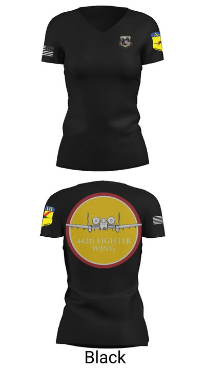 442D FW 35089467 Women's Short Sleeve V-neck Shirt - 28