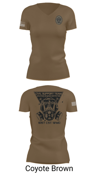 Womens Short Sleeve Vneck Shirt, 61st CST, Army, Teamtime, Team time, sublimation, custom sports apparel, team uniforms, spirit wear, spiritwear, sports uniforms, custom shirts, team store, custom team store, fundraiser sports, apparel fundraiser