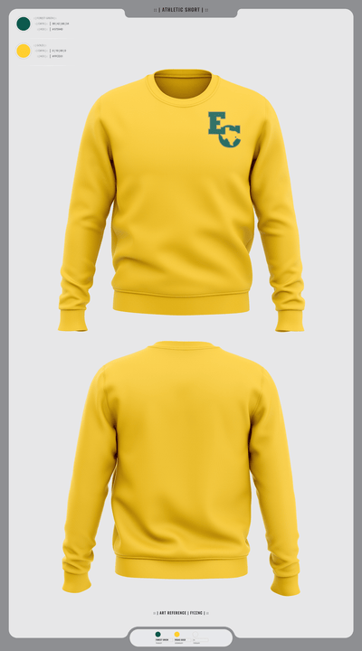 East Chambers High School Basketball 56385397 Crew Neck Sweatshirt - 62