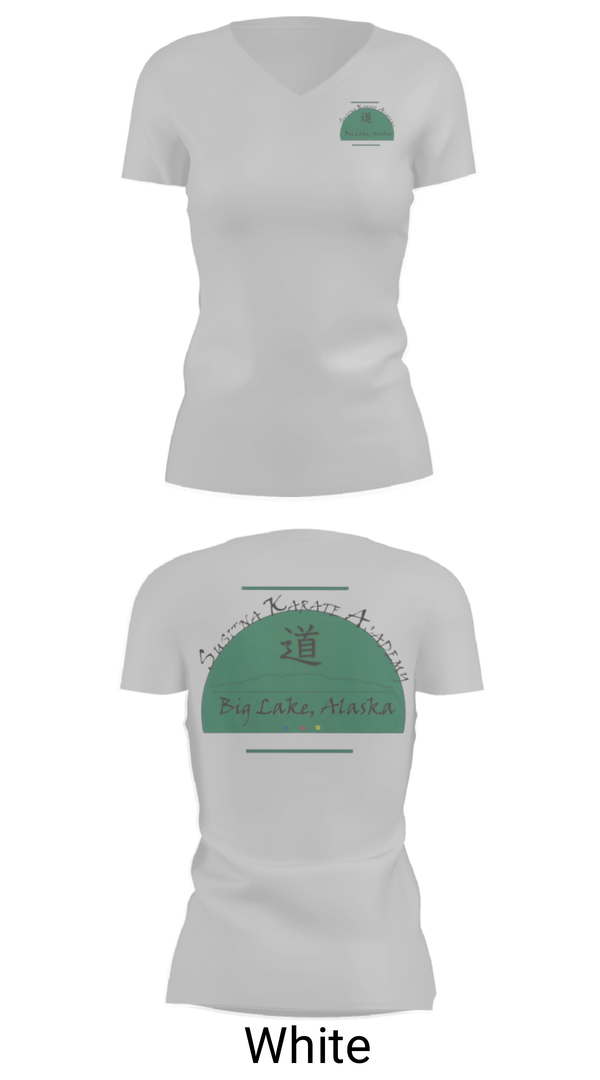 Women's Short Sleeve Vneck Shirt, Susitna Karate AcademySusitna Karate Academy, , Teamtime, Team time, sublimation, custom sports apparel, team uniforms, spirit wear, spiritwear, sports uniforms, custom shirts, team store, custom team store, fundraiser sports, apparel fundraiser