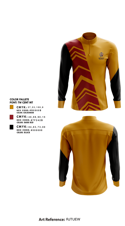 Quarter Zip Jacket, Red Water, Men's Basketball, Teamtime, Team time, sublimation, custom sports apparel, team uniforms, spirit wear, spiritwear, sports uniforms, custom shirts, team store, custom team store, fundraiser sports, apparel fundraiser