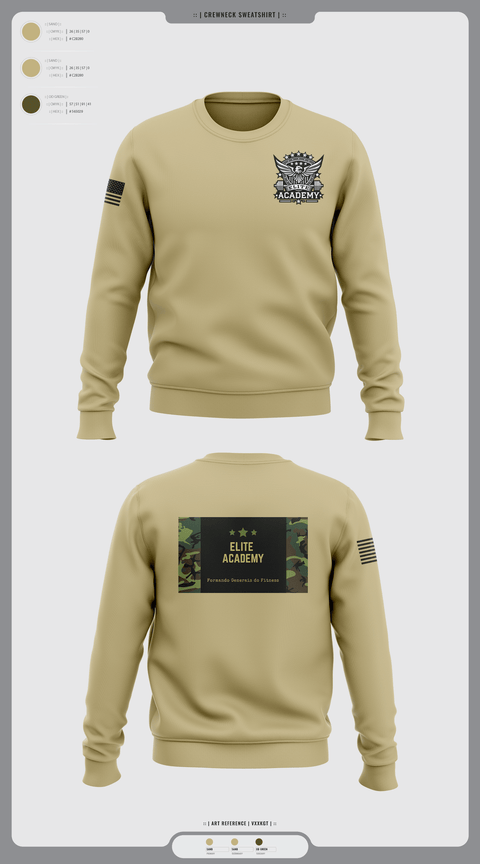 Crew Neck Sweatshirt, ELITE SQUAD, Cross Country, Teamtime, Team time, sublimation, custom sports apparel, team uniforms, spirit wear, spiritwear, sports uniforms, custom shirts, team store, custom team store, fundraiser sports, apparel fundraiser