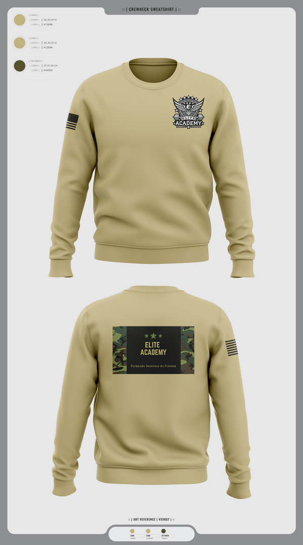 Crew Neck Sweatshirt, ELITE SQUAD, Cross Country, Teamtime, Team time, sublimation, custom sports apparel, team uniforms, spirit wear, spiritwear, sports uniforms, custom shirts, team store, custom team store, fundraiser sports, apparel fundraiser
