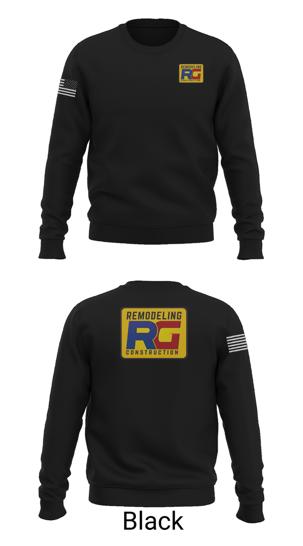 Crew Neck Sweatshirt, Rg remodeling, , Teamtime, Team time, sublimation, custom sports apparel, team uniforms, spirit wear, spiritwear, sports uniforms, custom shirts, team store, custom team store, fundraiser sports, apparel fundraiser