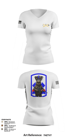 Womens Short Sleeve Vneck Shirt, Bad boyzBlue Ewok, Army, Teamtime, Team time, sublimation, custom sports apparel, team uniforms, spirit wear, spiritwear, sports uniforms, custom shirts, team store, custom team store, fundraiser sports, apparel fundraiser