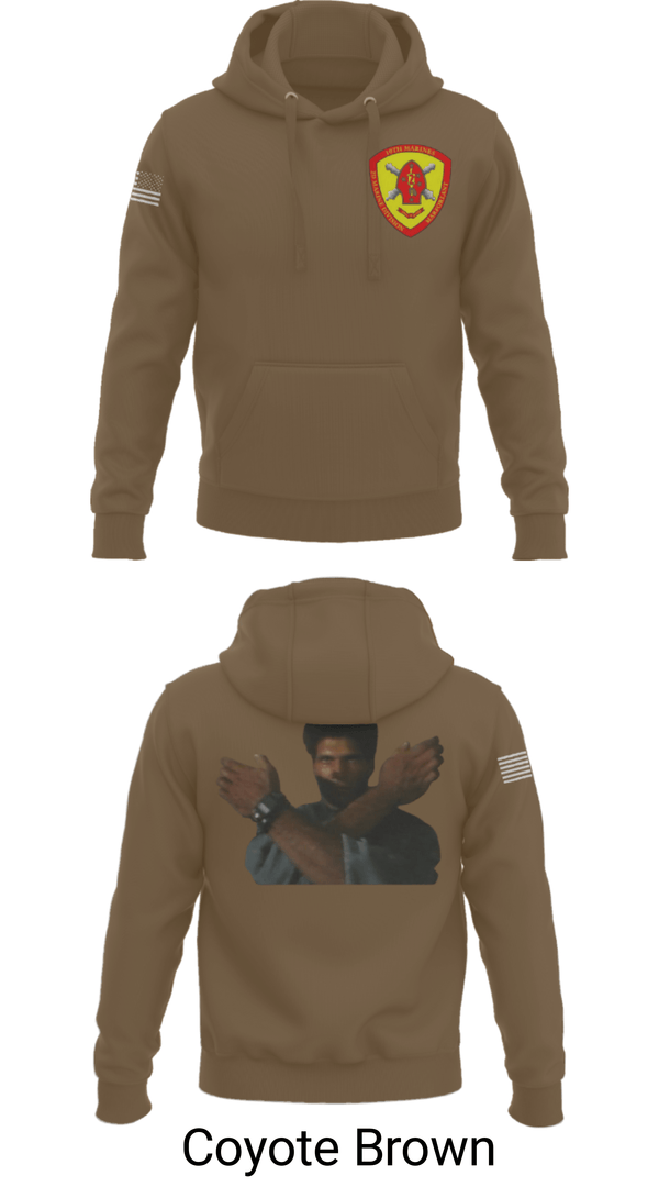 Hoodie, 10th Marine Regiment, Marines, Teamtime, Team time, sublimation, custom sports apparel, team uniforms, spirit wear, spiritwear, sports uniforms, custom shirts, team store, custom team store, fundraiser sports, apparel fundraiser