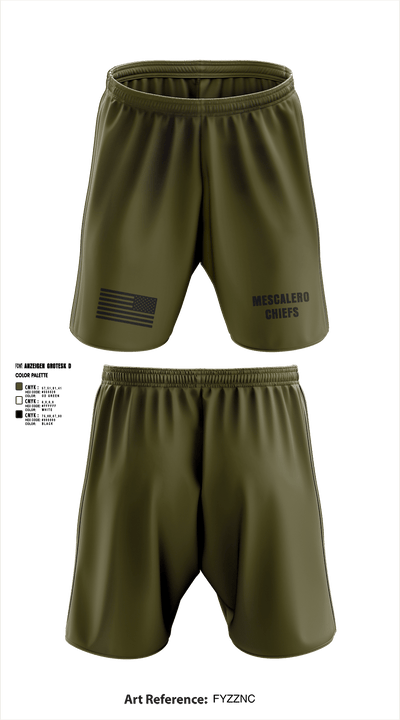 Mescalero chiefs 4898423 Athletic Shorts With Pockets - 2