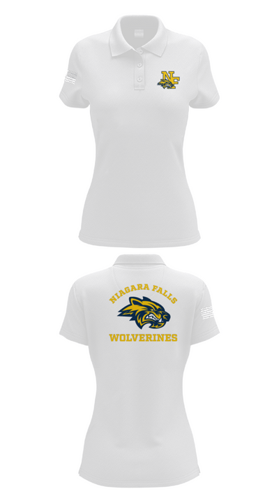 Niagara Falls High School Cheer 93766277 Women's Short Sleeve Performance Polo  - 17