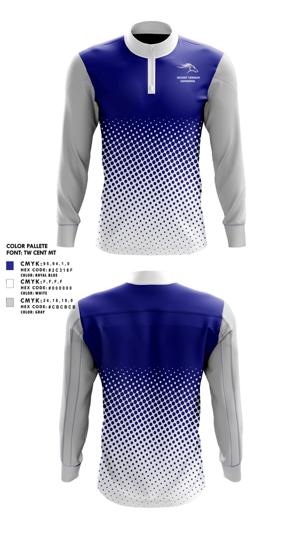 Quarter Zip Jacket, Mount Vernon Presbyterian Upper School Swimming, Swimming, Teamtime, Team time, sublimation, custom sports apparel, team uniforms, spirit wear, spiritwear, sports uniforms, custom shirts, team store, custom team store, fundraiser sports, apparel fundraiser