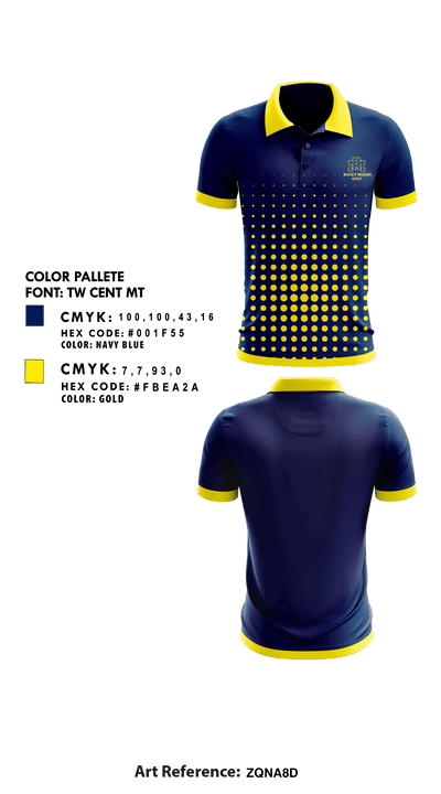 Rocky Mount High School Golf 11905451 Short Sleeve Performance Polo - 1