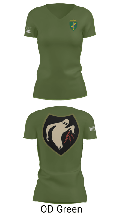 325th Tactical PSYOP Co. (A) 55785054 Women's Short Sleeve V-neck Shirt - 48